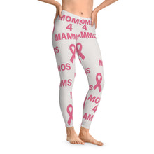Load image into Gallery viewer, Pink Awareness Leggings for Moms, Comfortable Stretchy Yoga Pants, Support Breast Cancer Awareness, Gift for Her, Activewear