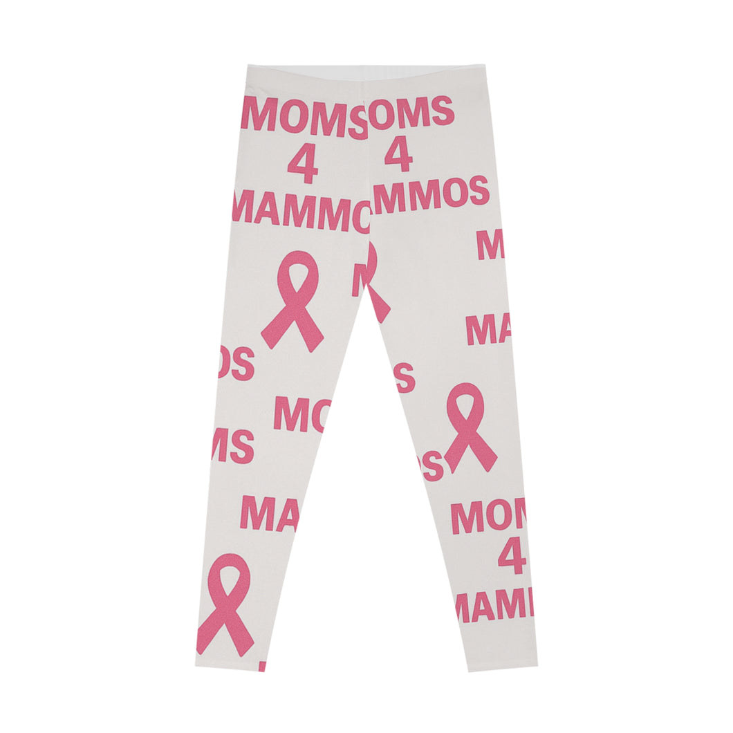 Pink Awareness Leggings for Moms, Comfortable Stretchy Yoga Pants, Support Breast Cancer Awareness, Gift for Her, Activewear